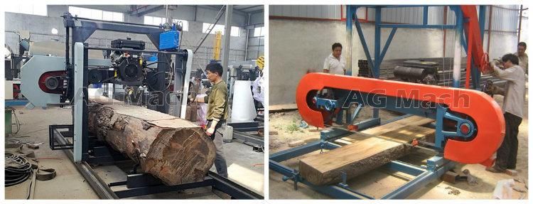 Large Horizontal Band Sawmill Diesel Wood Sawing Machine for Sale