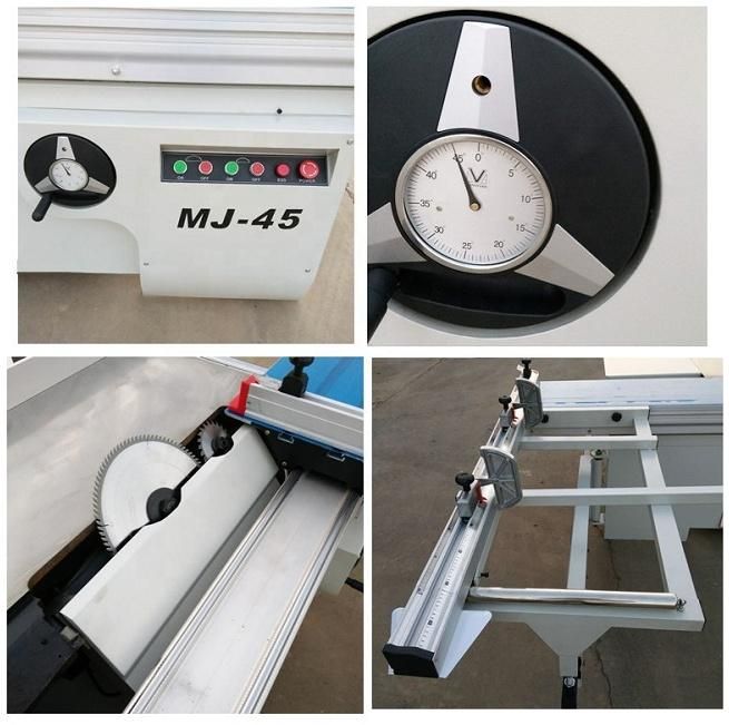Woodworking Machinery 45 90 Degree Cutting Sliding Table Panel Saw