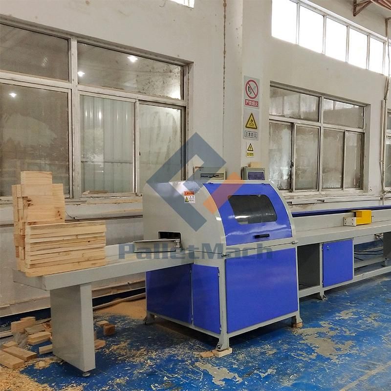 Automatic Wood Deck Board Cut off Saw for Pallet Making