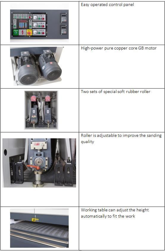 Lacquered Wide Belt Sander Sanding Machine for Woodworking Machine