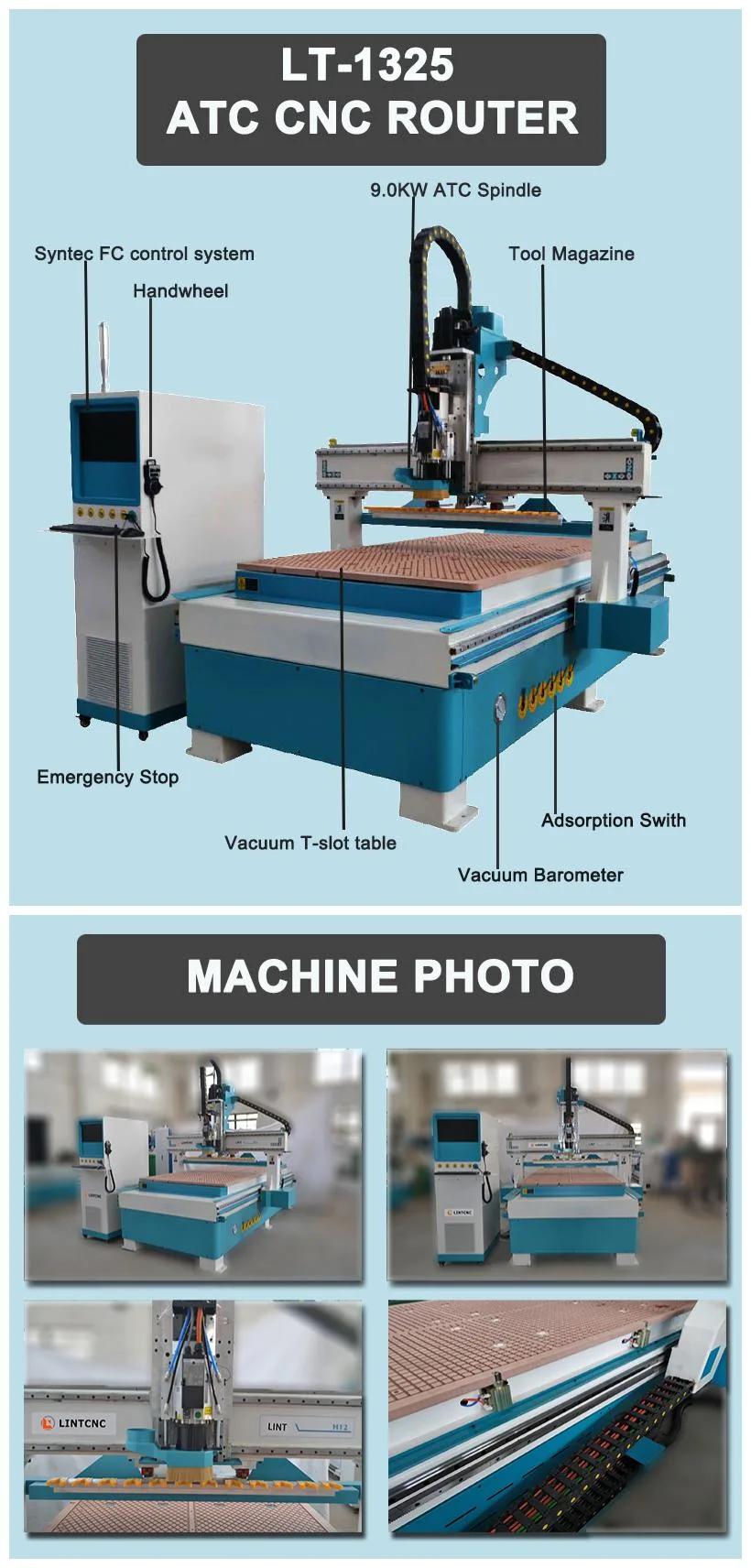 6090 1212 1325 1530 2030 2040 3D Woodworking Cutting Carving Engraving Milling Machine Price 4 Axis 5axis Atc Wood CNC Router for MDF Furniture Door
