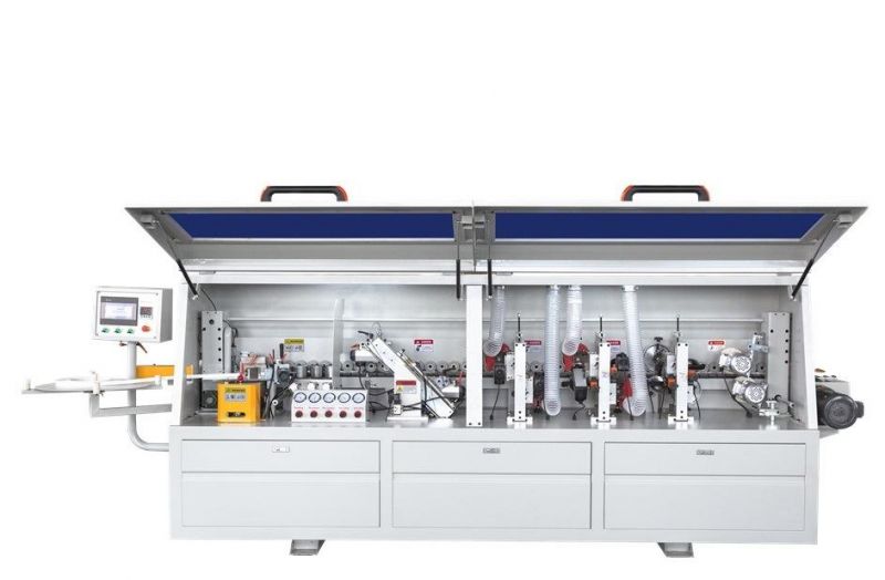 Woodworking Automatic Double Trimming Plywood Edge Banding Machine