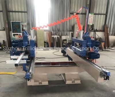 Chevron Parquet Flooring Making Machine/ Chevron Double End Tenoner Machine