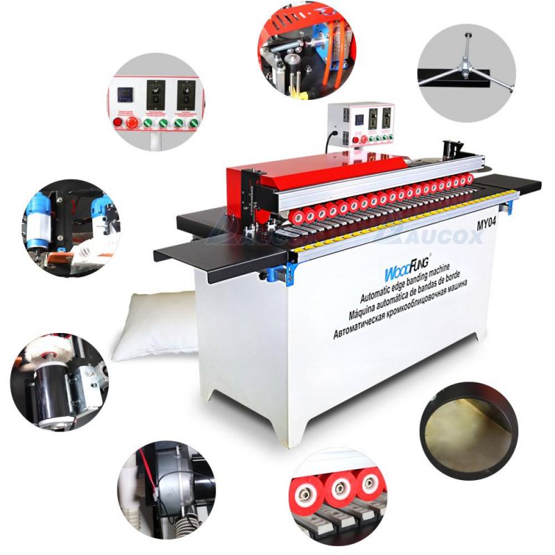 Best Mini Portable Automatic Plywood Bander Edge Banding Machine My04 for Plywood PVC Wood Small Shops