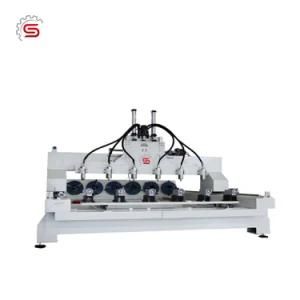 Ce Certificated Woodworking Machine 4 Axis CNC Router with 6 Spindles