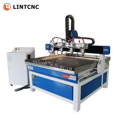 Multi-Use Heads 1212 1325 CNC Machine for Furniture CNC Router with 4 Spindles for Woodworking