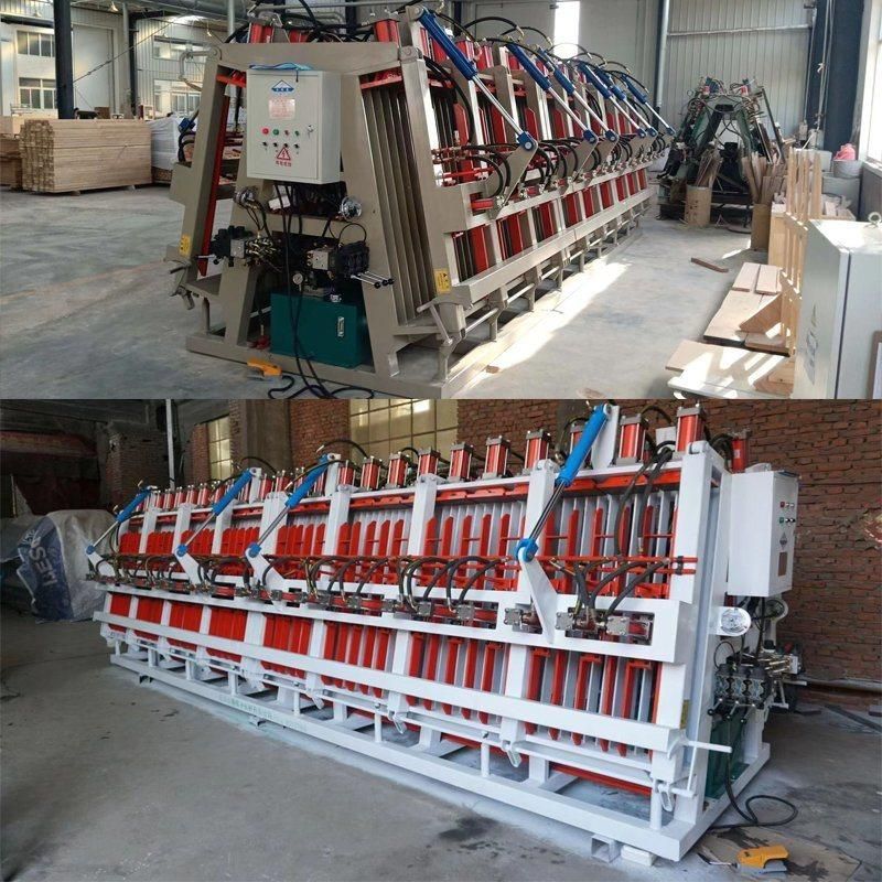 Edge Glued Laminated Board Beams Panel Hydraulic Rotary Composer Press Machine