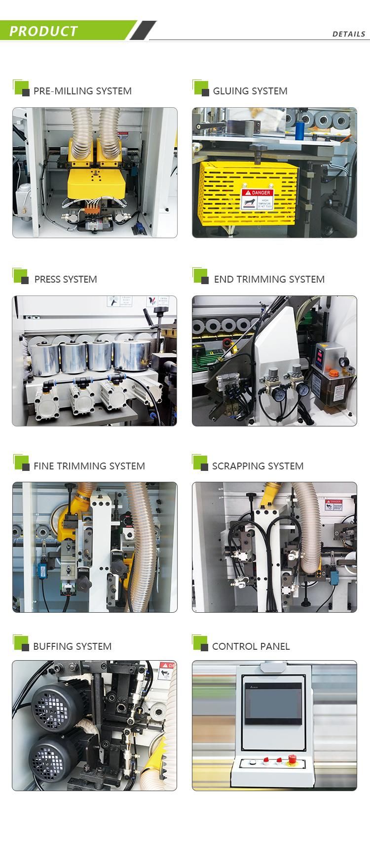 High Quality Automatic PVC Wood Straight Edge Banding Machine