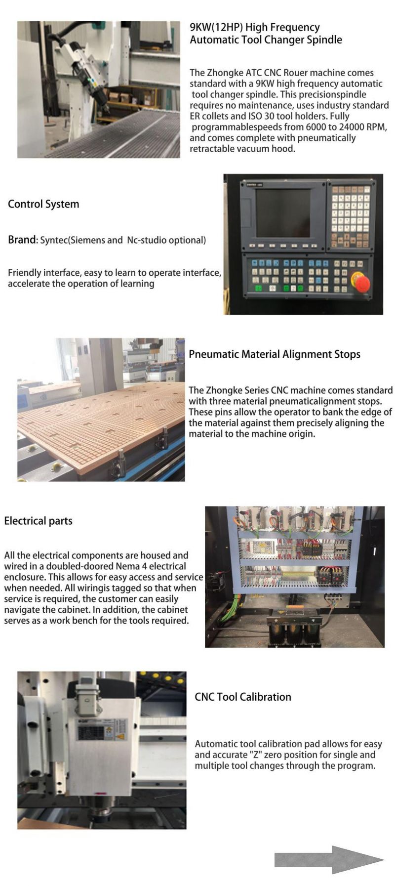 Professional Auto Tool Changer CNC Wood Router Carving Machine