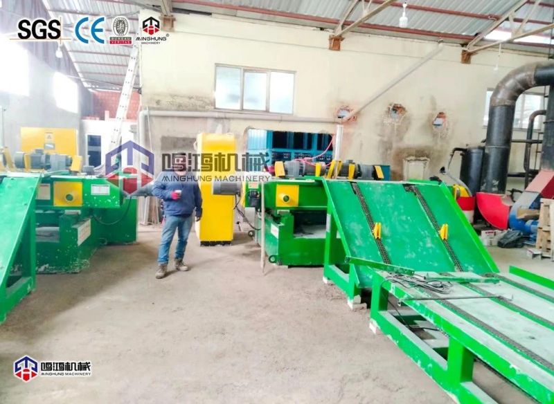 Wood Veneer Peeling and Cutting Machine Line