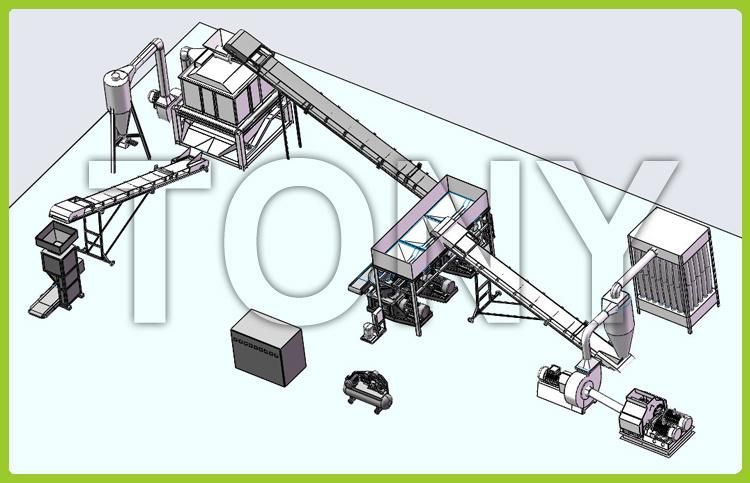 High Quality 5-6tph Complete Wood Pellet Production Line Biomass Pellet Line for Sale Efb Pellet Production Line Sawdust Pellet Plant Rubber Wood Pellet Line