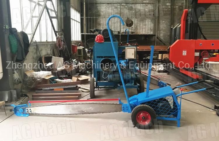 Gasoline / Diesel Engine Portable Table Saw Cross Cut Sawmill Machine
