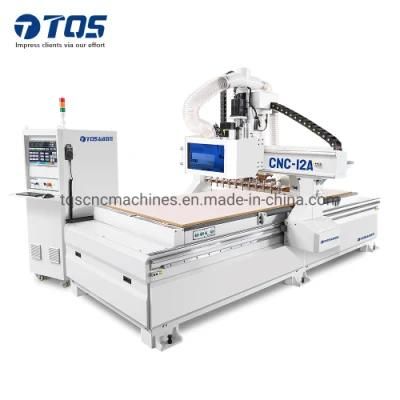 CNC Nesting Machine with 12-Fold Linear Tools Changer, Ideal Alternatives of Woodworking CNC Router