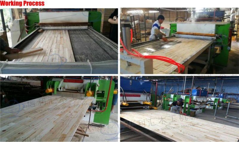 Pine Finger Joint Lamination Edge Glued Panels Board Wood Panel Gluing Joining Laminate Press Machine Presse Per Legno Macchine Lavorazione Legno