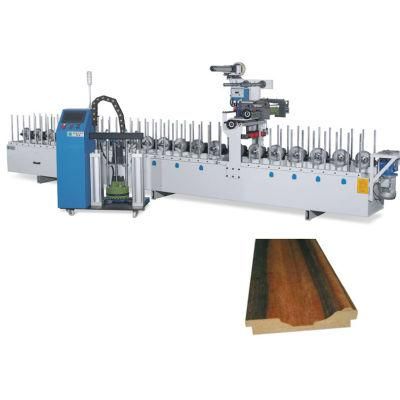 Bxw350c Veneer EVA Glue Furniture Automatic Wrapping Profile Machine