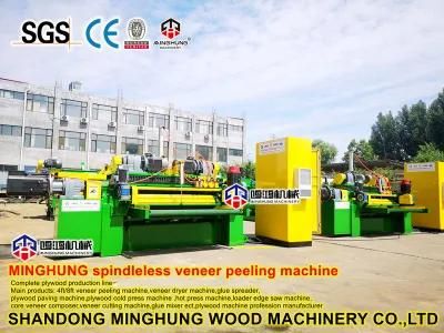 Wood Veneer Peeling and Cutting Machine Line