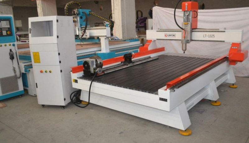 China 4 Axis 1325 1530 CNC Router for Wood Woodworking Wooden Acrylic Plywood PVC MDF Engraving Cutting