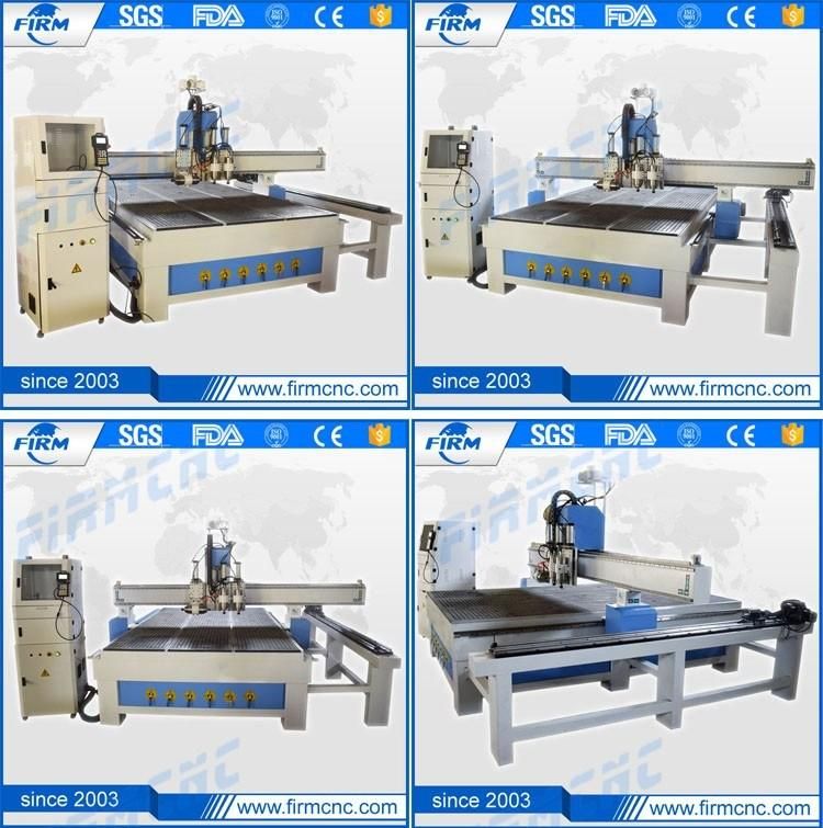 4 Axis CNC Router 3 Heads Wood CNC Cutting Machine