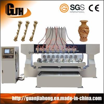 Woodworking Machinery, Multi Spindle 4 Axis CNC Router, 3D CNC Engraving Machine, CNC Wood Carving Machine