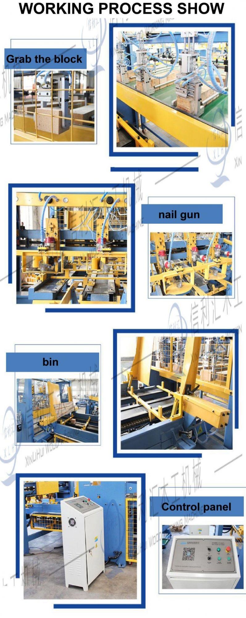 Tray Continuous Nailing Machine European Standard Connecting Pier Machine Supply Pallet Connecting Pier Machine