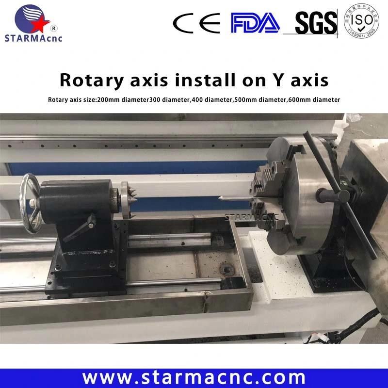 China Factory 4axis 1325 Wood Door Engraving CNC Machine Furniture Wood Working CNC Router with Rotary Device