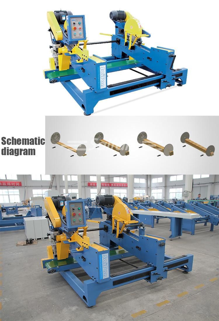 Hicas Wood Pallet Machine Double End Trim Saw Cutting Wood