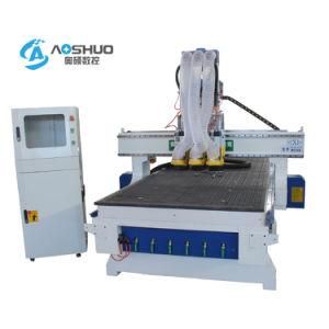 Competitive Price 4X8 FT Three Heads Wood CNC Carving Machine