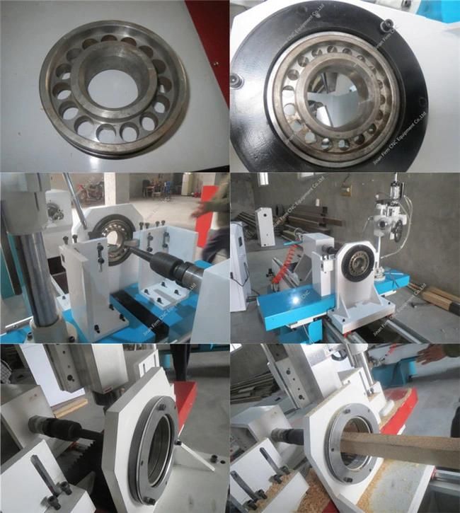 Top Quality Assurance Double Blades CNC Wood Lathe Machine with Spindle