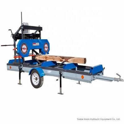 Forestry Sawmill Gasoline/Diesel Engine Portable Sawmill with 31&quot; Cutting Diameter