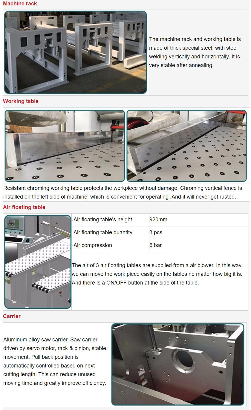 Hicas High Speed Hc330 Wood Automatic CNC Beam Panel Saw Machine Price