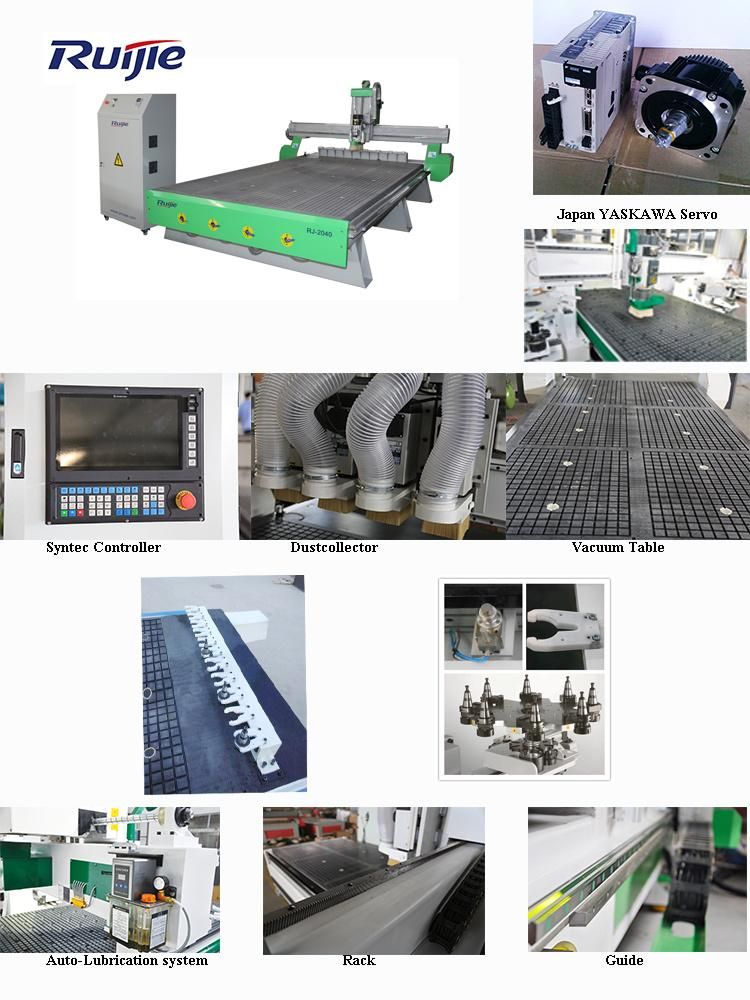 Ruijie Atc CNC Router/CNC Woodworking Machine/Door Making Machine