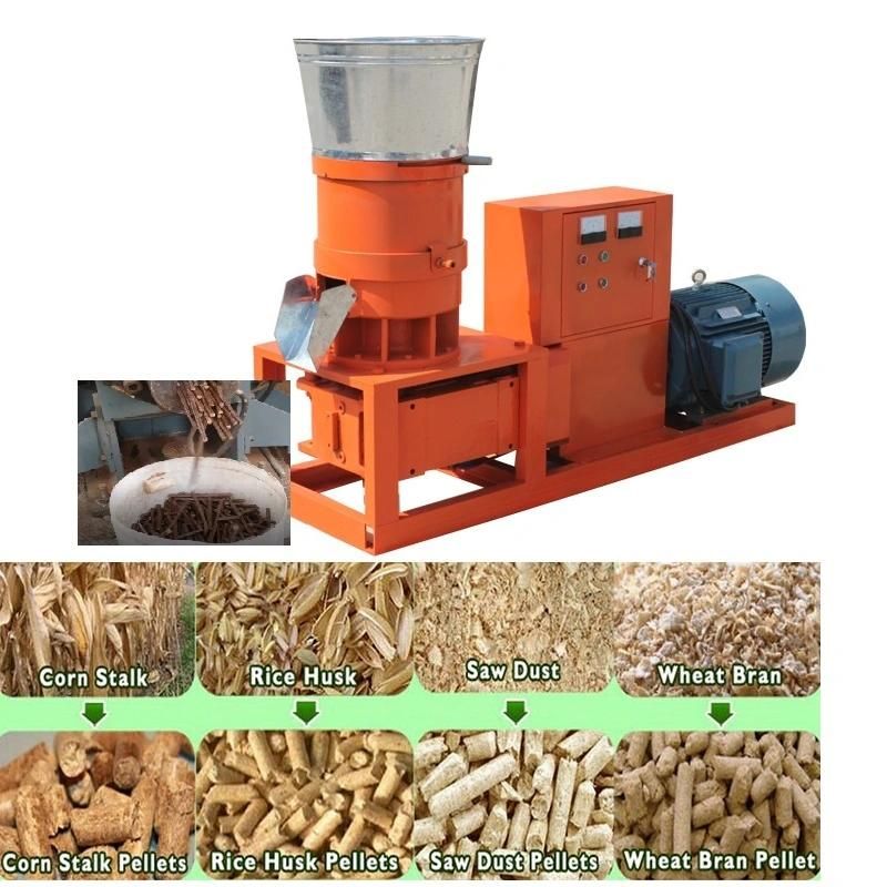 Flat Die Biomass Pellet Mill for Family Use