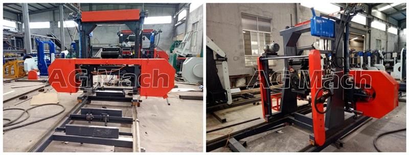 Wood Logs Cutting Saw Machine Mobile Bandsaw Sawmill