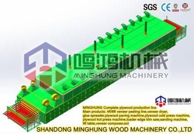 Wood Mesh Dryer Machine for Face Veneer