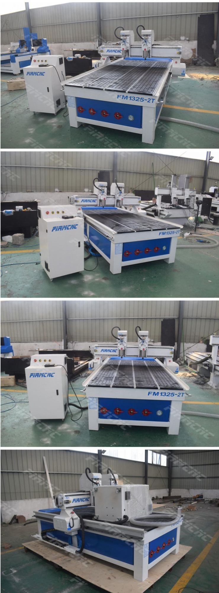 FM1325 Two Heads Woodworking CNC Router Engraving Machine