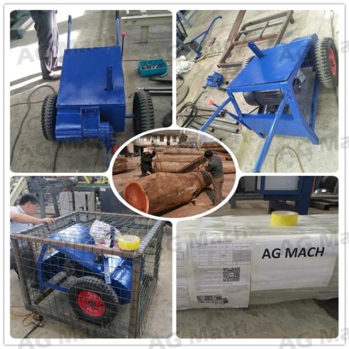 Small Wood Log Sawing Machine Portable Wood Cutter Slasher Machine