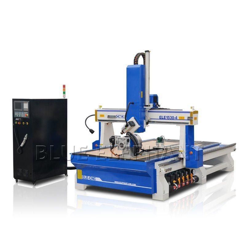 Ele 1530 4 Axis 3D Carving CNC Router with Rotary Device in China