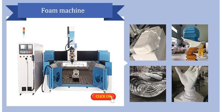 CNC Router 4 Axis Wood 3D EPS Foam Engraving Wood CNC 4 Axis Router Machine