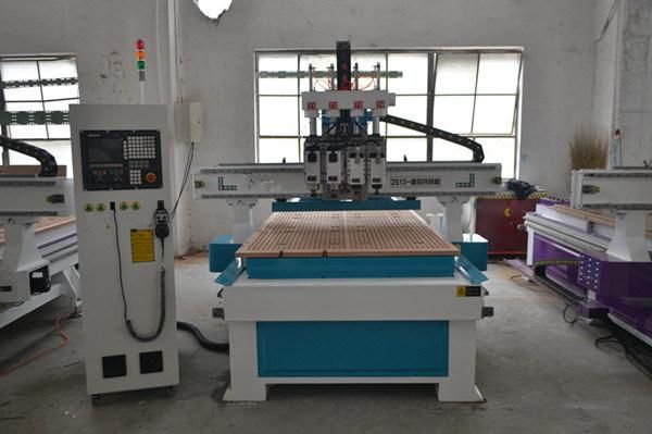 Multi-Head 4.5kw Spindle 1300*2500 Wood Milling Cutting Engraving Machine Atc 1325 CNC Router Price