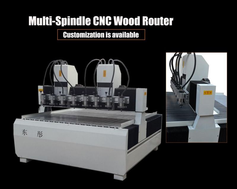 Multi-Spindle Woodworking CNC Engraving Machine, Wood, Metal, Stone, CNC Router Machine