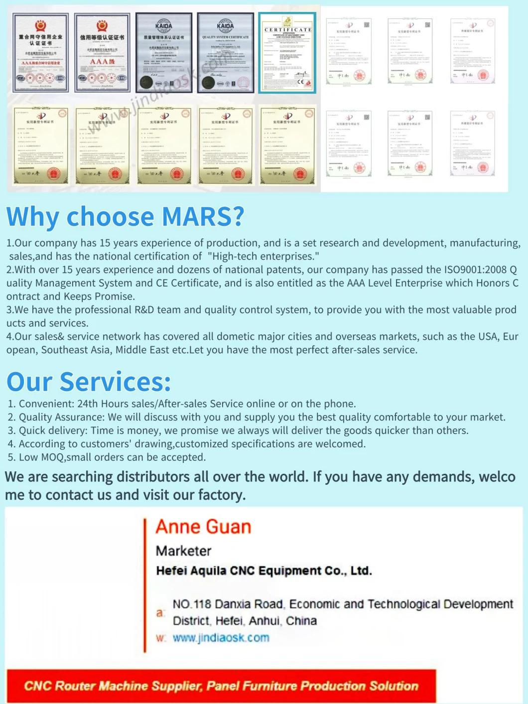 Mars Labor-Saving CNC Router Machine with Auto Material up and Down for Panel Furniture