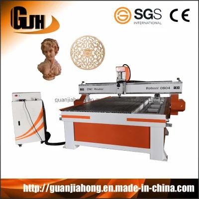 4 Axis Wood CNC Router with Rotary Axis, Flat Carving, Round Carving, Woodworking Machine CNC Engraving Machine