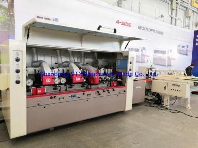Wood Flooring Machine High Speed 4 Side Planer Moulder 210mm