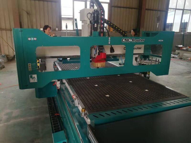 2000X3000mm Auto Feeding Loading Unloading Wood CNC Production Line Working CNC Router