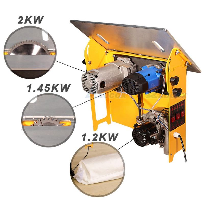 Table Saw Machine Dust Free Woodworking Portable Sliding Panel Saw