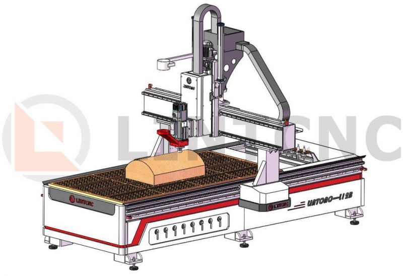 Cheap Price 4axis 3D Woodwoorking Carving Cutting 1325 1530 2030 2130 2040 CNC Router Machine with Atc Tool Changer for Foam Furniture Cabniet Board Making