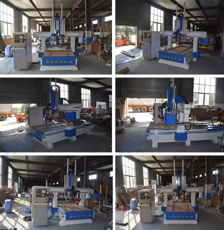 China 9.0kw Spindle 180 Degree Swing 1325 4 Axis Atc Wood CNC Router