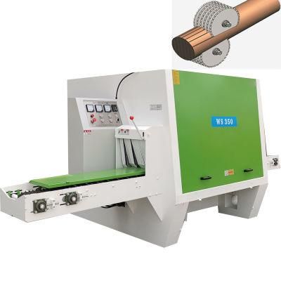 Ws350 Woodworking Automatic Round Log Multi Rip Sawmill