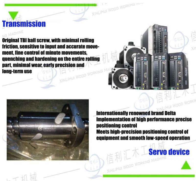 Double-End Automatic Tenoner Machine for Wood Furniture Woodworking 6 Spindles Double End Tenoner Automatic Double End Trim Saw for Wood