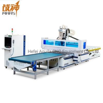 S300 Drillong Bank 5+4 CNC Router Machine for Macking Doors and Cabinets